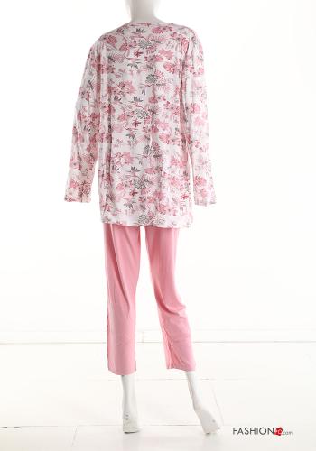 Set 15 pezzi Pigiama completo in Cotone Fantasia floreale - ph 3