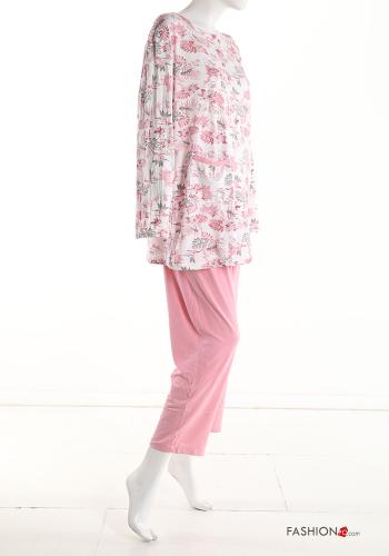 Set 15 pezzi Pigiama completo in Cotone Fantasia floreale - ph 4