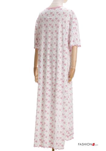 Set 15 pezzi Camicia da notte in Cotone Fantasia cuore con bottoni - ph 3