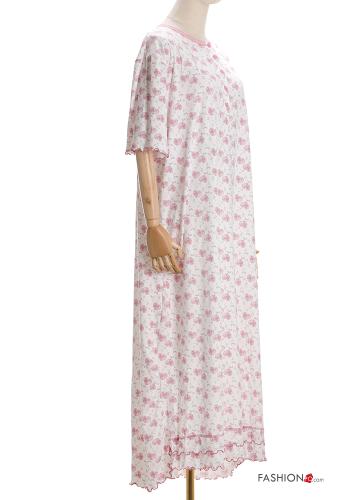 Set 15 pezzi Camicia da notte in Cotone Fantasia cuore con bottoni - ph 4