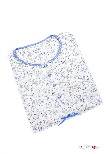 Pack de 15 peças Camisa de noite em Algodão Floral com botões - ph 7