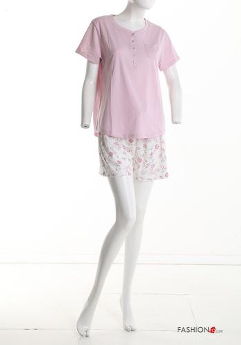 Pack de 12 peças Pijama em Algodão Floral - ph 8