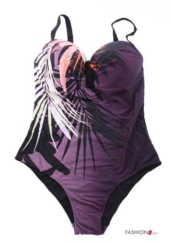 Leaf print Swimsuit with cups - ph 2