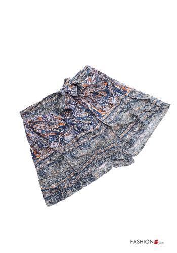 Jacquard-Muster Shorts mit gummizug mit schärpe - ph 6