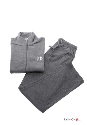 Tuta sportiva in Cotone con zip con elastico - ph 1