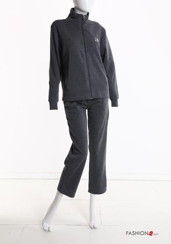 Tuta sportiva in Cotone con zip con elastico - ph 2