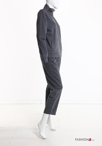 Tuta sportiva in Cotone con zip con elastico - ph 3