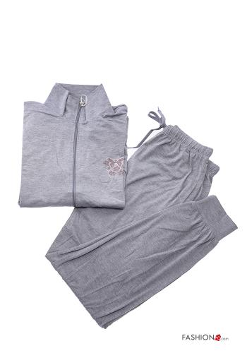 Tuta sportiva in Cotone con zip con elastico - ph 10
