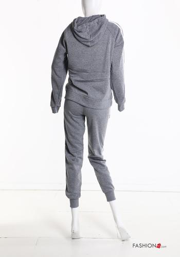 Tuta sportiva in Cotone con elastico con zip con cappuccio - ph 4