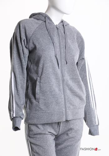 Tuta sportiva in Cotone con elastico con zip con cappuccio - ph 5