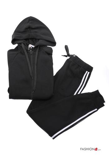 Tuta sportiva in Cotone con elastico con zip con cappuccio - ph 9