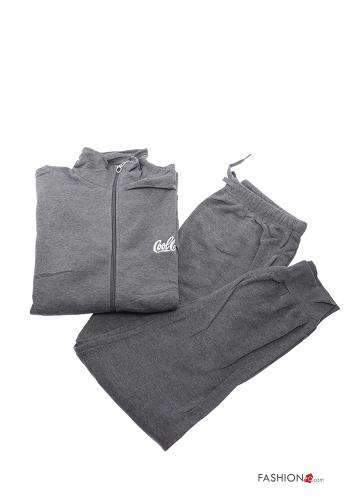 Tuta sportiva in Cotone con zip con elastico - ph 1