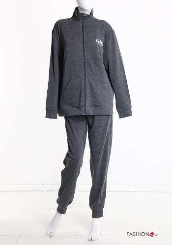Tuta sportiva in Cotone con zip con elastico - ph 2