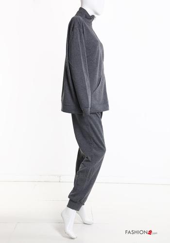 Tuta sportiva in Cotone con zip con elastico - ph 4