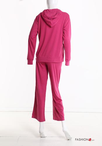 Tuta sportiva in Cotone con elastico con zip con cappuccio - ph 3