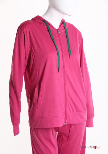 Tuta sportiva in Cotone con elastico con zip con cappuccio - ph 5