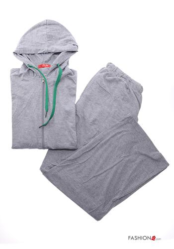 Tuta sportiva in Cotone con elastico con zip con cappuccio - ph 8