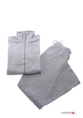 Tuta sportiva in Cotone con zip con elastico - ph 9