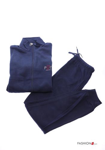 Tuta sportiva in Cotone con zip con elastico - ph 1