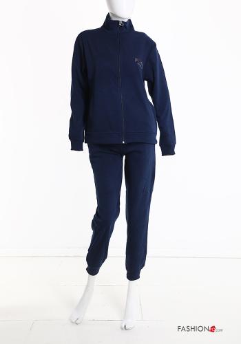 Tuta sportiva in Cotone con zip con elastico - ph 2