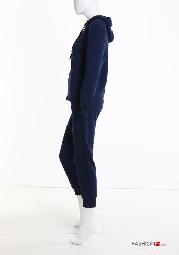 Tuta sportiva in Cotone con elastico con zip con cappuccio - ph 4