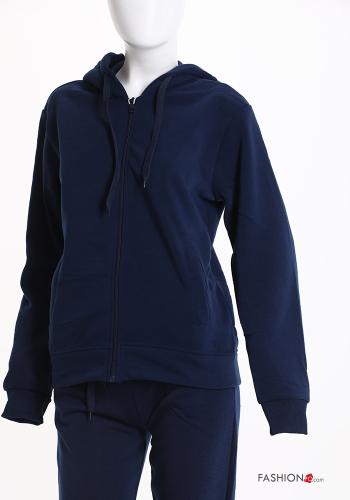 Tuta sportiva in Cotone con elastico con zip con cappuccio - ph 5