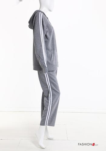 Tuta sportiva in Cotone con elastico con zip con cappuccio - ph 4