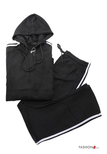 Tuta sportiva in Cotone con elastico con zip con cappuccio - ph 7