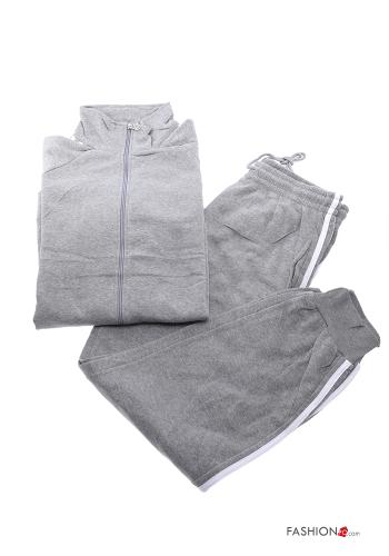 Tuta sportiva in Cotone con zip con elastico - ph 1