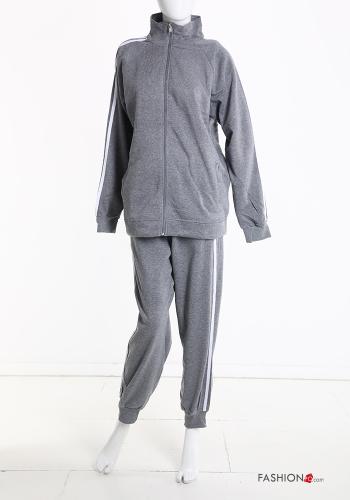 Tuta sportiva in Cotone con zip con elastico - ph 2