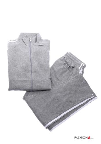 Tuta sportiva in Cotone con zip con elastico - ph 1