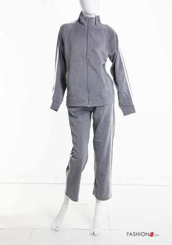 Tuta sportiva in Cotone con zip con elastico - ph 2