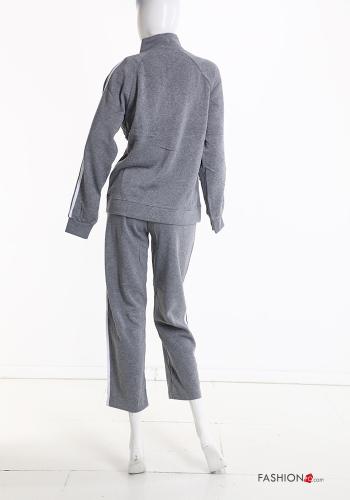 Tuta sportiva in Cotone con zip con elastico - ph 3