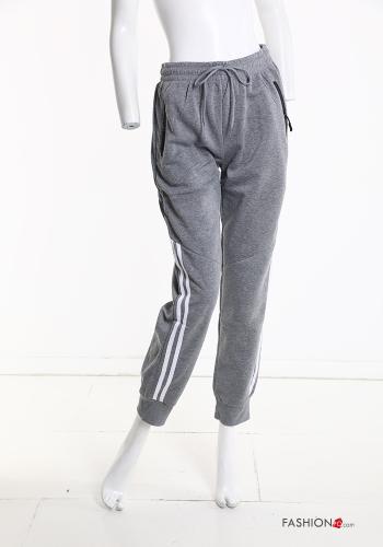 Pantalone sportivo in Cotone con elastico con tasche con zip - ph 6