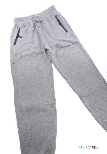 Cotton Joggers with pockets with elastic with zip - ph 2