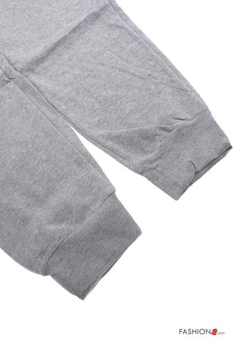 Cotton Joggers with pockets with elastic with zip - ph 5