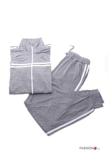 Tuta sportiva in Cotone con zip con elastico - ph 9