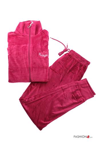 Tuta sportiva in Cotone in velluto con zip con elastico - ph 9