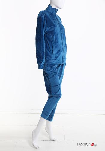 Tuta sportiva in Cotone in velluto con zip con elastico - ph 4