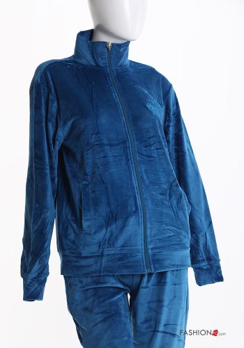Tuta sportiva in Cotone in velluto con zip con elastico - ph 5