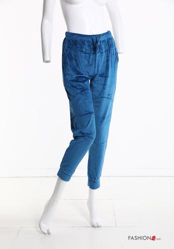 Tuta sportiva in Cotone in velluto con zip con elastico - ph 6