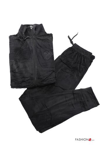 Tuta sportiva in Cotone in velluto con zip con elastico - ph 7