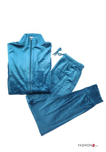 Tuta sportiva in Cotone in velluto con zip con elastico - ph 8