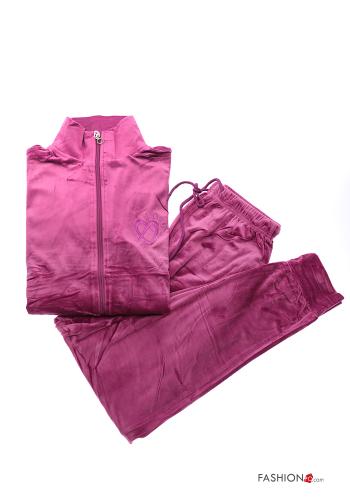 Tuta sportiva in Cotone in velluto con zip con elastico - ph 9