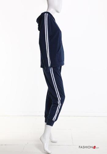 Tuta sportiva in Cotone con elastico con zip con cappuccio - ph 4