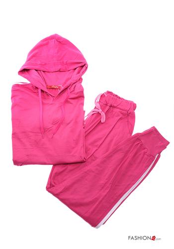 Tuta sportiva in Cotone con elastico con zip con cappuccio - ph 7