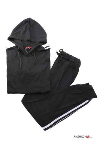 Tuta sportiva in Cotone con elastico con zip con cappuccio - ph 9