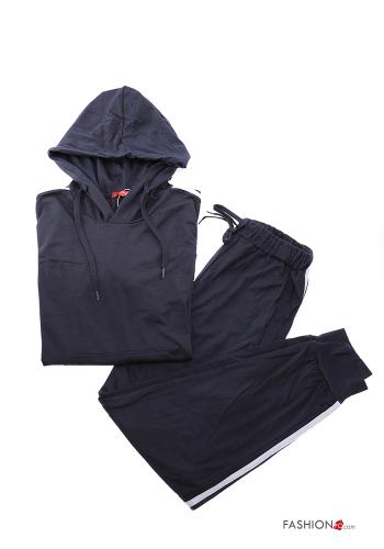 Tuta sportiva in Cotone con elastico con zip con cappuccio - ph 10