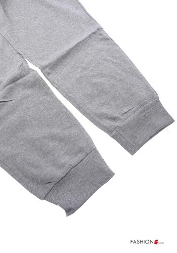 Pantalone sportivo in Cotone con elastico con tasche con coulisse - ph 5