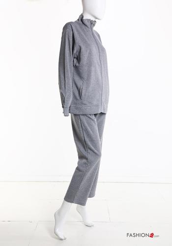 Tuta sportiva in Cotone con zip con elastico - ph 4